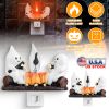 2-Pack Ghost Campfire Flickering Flame Halloween Night Lights