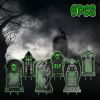 6Pcs Halloween RIP Tombstone Yard Signs - Glow Dark with 12 Stakes