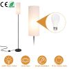 74.8" Modern Floor Lamp with Shade – Warm Yellow 3200K Light, Foot Switch, 6W Bulb (iMounTEK)