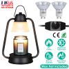 Electric Wax Melt Warmer Lamp – Dimmable Fragrance Candle Melter with 2 GU10 Bulbs & Hanging Hook for Home, Office, Table Décor