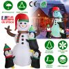 5.9FT Christmas Inflatable Snowman - LED Lights & Built-in Air Blower