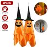 2-Pack Hanging Ghosts with Wizard Hat - Scary Halloween Decorations