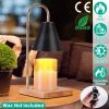 Dimmable Electric Wax Melt Warmer Lantern – Black & Gold Metal, 2 GU10 Bulbs (iMounTEK)