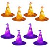 8-Pack 13FT Witch Hat Hanging String LED Lights – Halloween Decorations, Battery Powered, Remote Control, 8 Lighting Modes, Outdoor/Indoor | iMounTEK