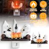 2-Pack Ghost Campfire Flickering Flame Halloween Night Lights
