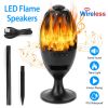 LED Flame Torch Wireless Speaker – Waterproof Outdoor Light, Stereo Bass, Patio Stake (iMounTEK)