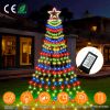 Christmas Star Waterfall String Lights - 8 Modes IP65 Waterproof