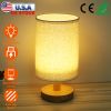 Modern Bedside Lamp for Bedroom – Warm White Nightstand Lantern with USB Plug & 32.5in Cord