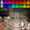 Crystal Diamond Rose Table Lamp – Dimmable, 16 Colors, Touch & Remote, Rechargeable LED (iMounTEK)