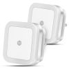 LED Night Lights 2-Pack - Light Sensor Plug-In for Bedroom & Bathroom