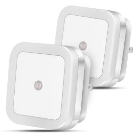 LED Night Lights 2-Pack - Light Sensor Plug-In for Bedroom & Bathroom
