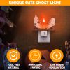 2-Pack Ghost Campfire Flickering Flame Halloween Night Lights