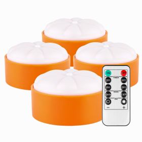 4-Pack Halloween LED Pumpkin Lights – Battery Operated, Remote, Timer & 2 Modes (iMounTEK)