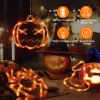 3-Pack Halloween Window Lights - Spider Witch Hat Pumpkin Orange LED