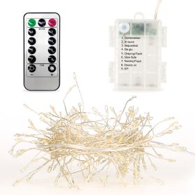 2M 100 LED Fairy String Lights - Copper Wire with Remote Control