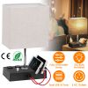 Smart Nightstand Lamp - Dimmable LED with USB Charging