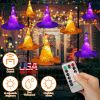 8-Pack 13FT Witch Hat Hanging String LED Lights – Halloween Decorations, Battery Powered, Remote Control, 8 Lighting Modes, Outdoor/Indoor | iMounTEK
