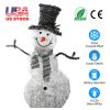 LED Christmas Snowman Light - Collapsible Battery Operated with Scarf