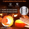 4-Pack Halloween LED Pumpkin Lights – Battery Operated, Remote, Timer & 2 Modes (iMounTEK)