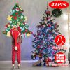 DIY Felt Christmas Tree - 41 Detachable Ornaments Kids Wall Hanging