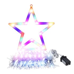Christmas Star Waterfall String Lights - 8 Modes IP65 Waterproof