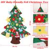 DIY Felt Christmas Tree - 41 Detachable Ornaments Kids Wall Hanging