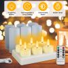 6-Pack Rechargeable Flameless Tea Lights – Flickering LED, Charging Base, Timer & Remote (iMounTEK)