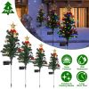 Solar Christmas Tree Stake Lights – 4-Pack, 20 LED Multi-Color Outdoor Garden Decor (iMounTEK)