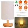 Modern Bedside Lamp for Bedroom – Warm White Nightstand Lantern with USB Plug & 32.5in Cord