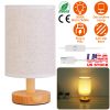 Modern Bedside Lamp for Bedroom – Warm White Nightstand Lantern with USB Plug & 32.5in Cord