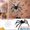 59" Halloween Spider Decoration - 126" Mega Web & Poseable Tarantula