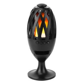 LED Flame Torch Wireless Speaker – Waterproof Outdoor Light, Stereo Bass, Patio Stake (iMounTEK)