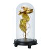 Foil Rose LED String Light - Glass Dome for Valentine's Wedding