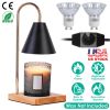 Dimmable Electric Wax Melt Warmer Lantern – Black & Gold Metal, 2 GU10 Bulbs (iMounTEK)