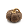 Set Of 3, 8.3x8.3x5.5 Brown Pumpkin, Pumpkin Ornament Decor For Holiday Harvest Festival Fall Festival Thanksgiving