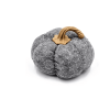 Set Of 3, 8.3x8.3x5.5 Gray Pumpkin, Pumpkin Ornament Decor For Holiday Harvest Festival Fall Festival Thanksgiving