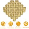 24Pcs Gold Mercury Glass Votive Candle Holders