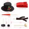 16-Piece Snowman Decorating Kit - Winter Party Kids Outdoor Toy Set