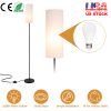 74.8" Modern Floor Lamp with Shade – Warm Yellow 3200K Light, Foot Switch, 6W Bulb (iMounTEK)