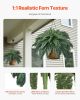 Artificial Boston Ferns Large Plastic Fern 88 Branches Indoor Outdoor Decor