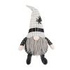10.2x5.5x23.5" Fabric Sitting Gnome with White Hat Spider, for Halloween Decor