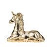 11x4.5x9" Flora & Fauna Unicorn Figurine, Gold