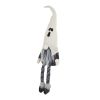 8.3x4x31.5" Fabric Sitting Gnome w/ White Ghost Hat, for Halloween Decor