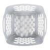 (4 pack) Flexible Square Dot Laundry Basket, White