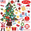 DIY Felt Christmas Tree - 41 Detachable Ornaments Kids Wall Hanging
