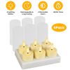 6-Pack Rechargeable Flameless Tea Lights – Flickering LED, Charging Base, Timer & Remote (iMounTEK)