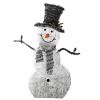 LED Christmas Snowman Light - Collapsible Battery Operated with Scarf