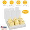 6-Pack Rechargeable Flameless Tea Lights – Flickering LED, Charging Base, Timer & Remote (iMounTEK)