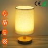 Modern Bedside Lamp for Bedroom – Warm White Nightstand Lantern with USB Plug & 32.5in Cord