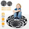 3D Visual Illusion Area Rug - Anti-Slip Round Doormat Carpet